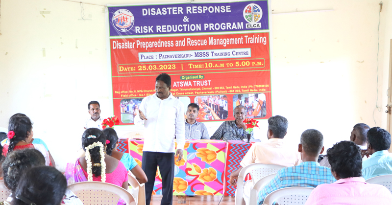 Disaster response awareness at Pazhaverkadu